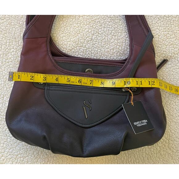 Simply Vera Wang Satchel Crossbody Bag Handbag Purse - New - Picture 8 of 10